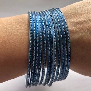 Belly Dance Metal Bangles Set of 12
